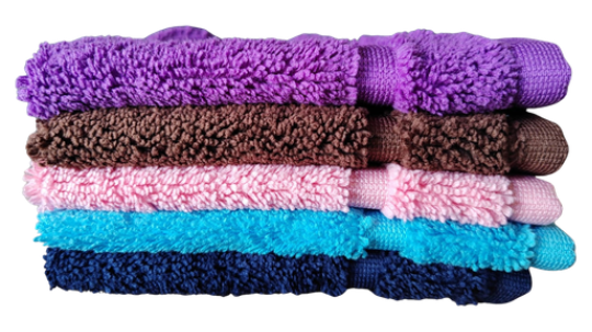 Toalla Facial Microfibra Super Absorbente 30x30 Color surtido